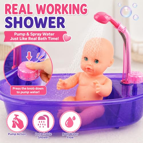 Set de Baño para Muñeca de 13 Pulgadas con Accesorios miniatura 3