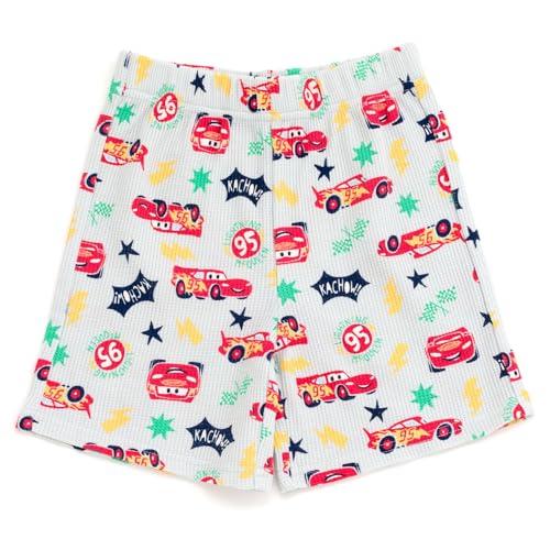 Image of Disney Boys' 2-Piece Tee and Shorts Set for Baby & Kids | Elastic Waistband Shorts, Soft Waffle Knit, Machine Washable
