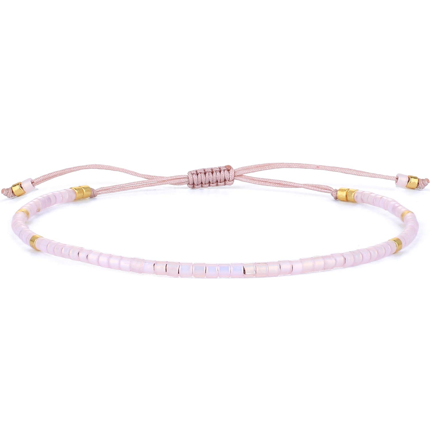 KELITCH Pulseras Amistad con Cuentas Concha Cristal Color Bohemio Pulsera Hecha A Mano Brazaletes Joyería para Mujer — view 9
