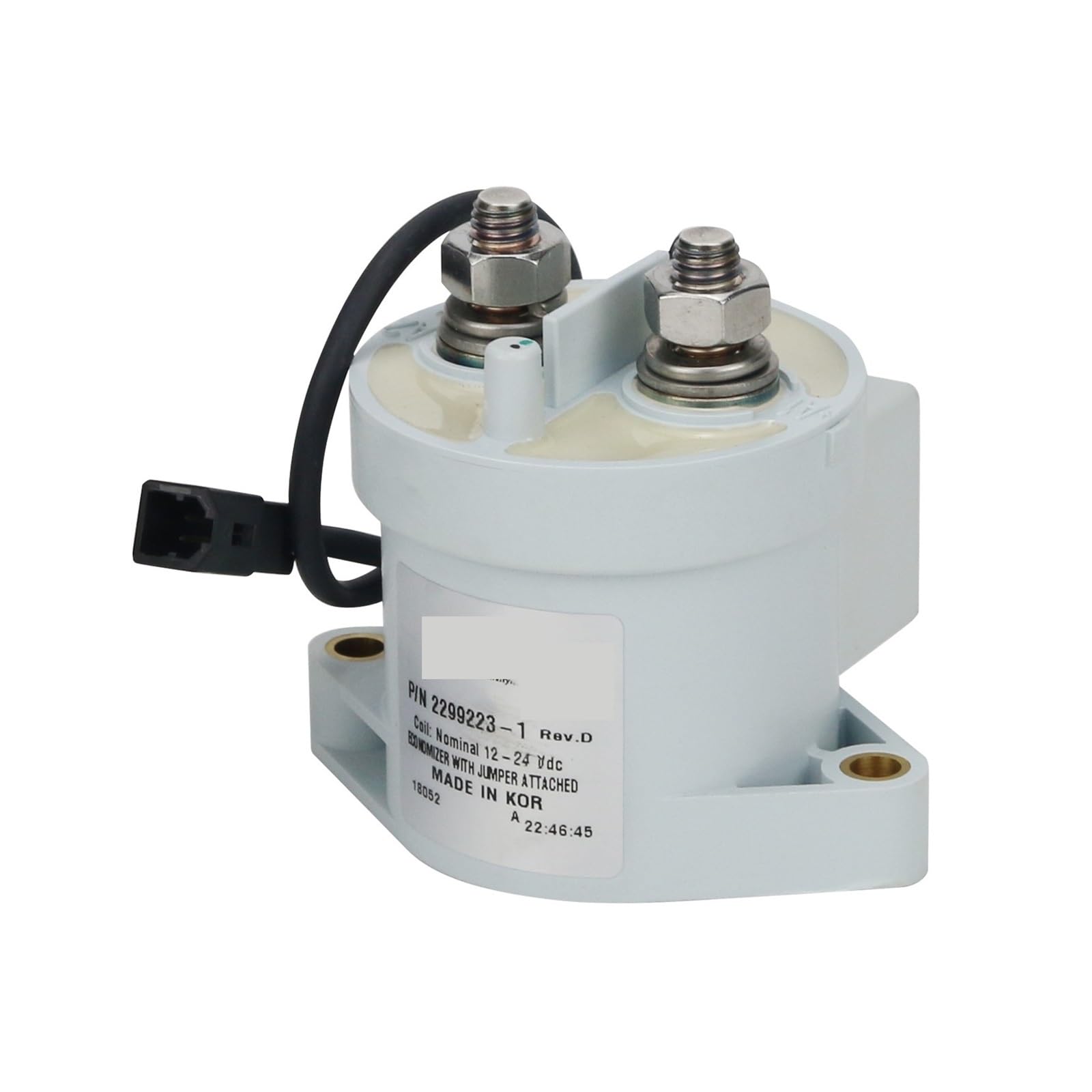1 contacteur CC Haute Tension EVC500 2299223-1, Relais Automobile 900 V 500 A, Bobine 12-24 V