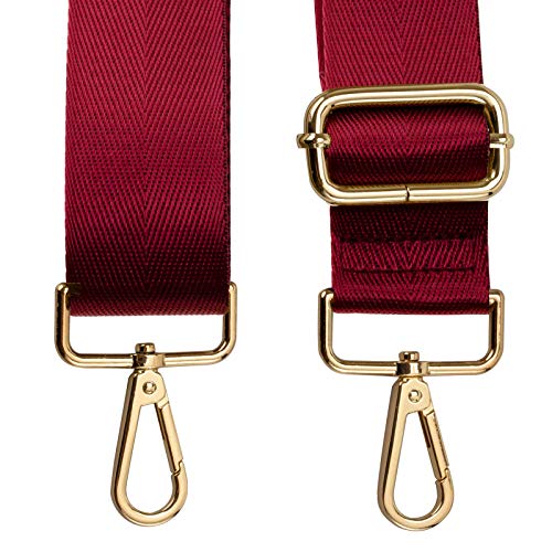 Allzedream Wide Purse Strap Replacement Crossbody Shoulder Bag Adjustable (Red) #TOP3