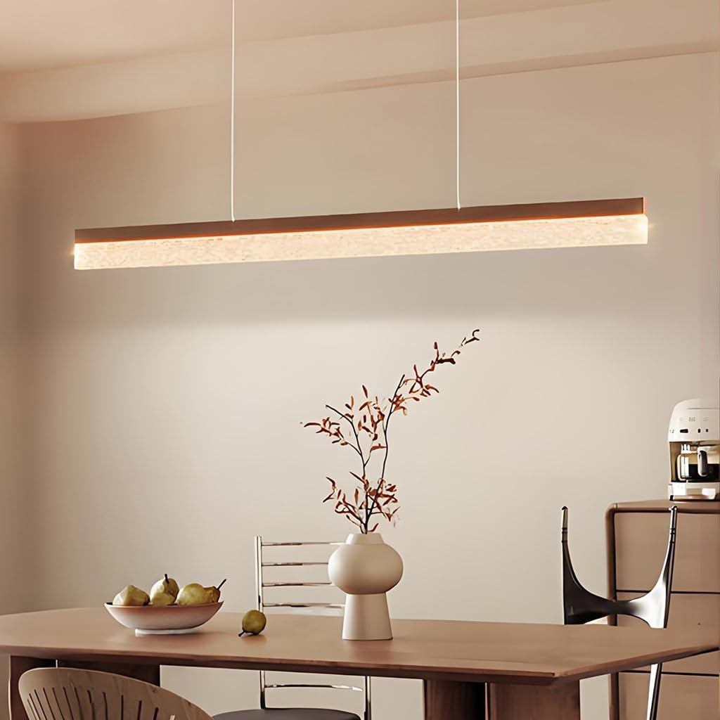 Modern Lampa Wisząca Iron Liniowe Światła Wiszące 100/120cm Rozmiar Regulowany Wysokość Żyrandol Wall/Remote Control (z Wyłączeniem Baterii) 220V Do Pomieszczeń Domowych I Komercyjnych(120cm-rem