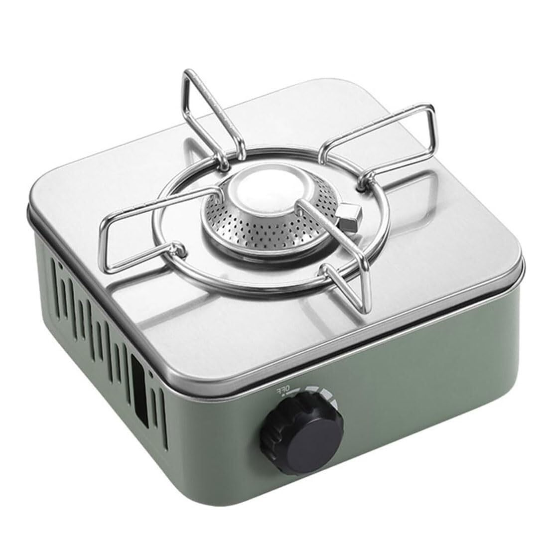 Estufa de gas portátil para camping, parrilla de cocina al aire libre con utensilios, ideal para viajes y aventuras