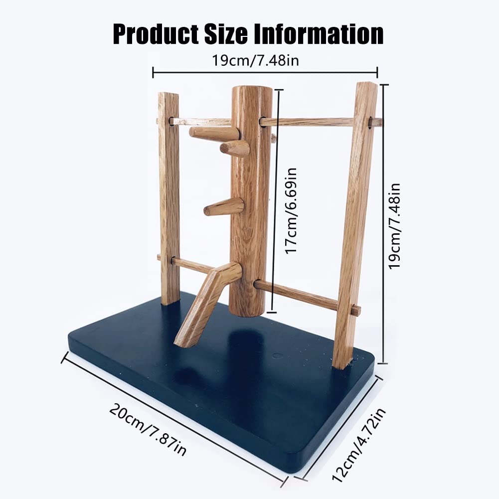 DYK&NX Mini Mannequin de Bois Wing Chun, Wing Chun Kung Fu Décoration, Idée Cadeau Amateurs d'arts, Martiaux en Bois Massif, pour La Décoration de Bureau Artisanat Ornement (Grey : B)