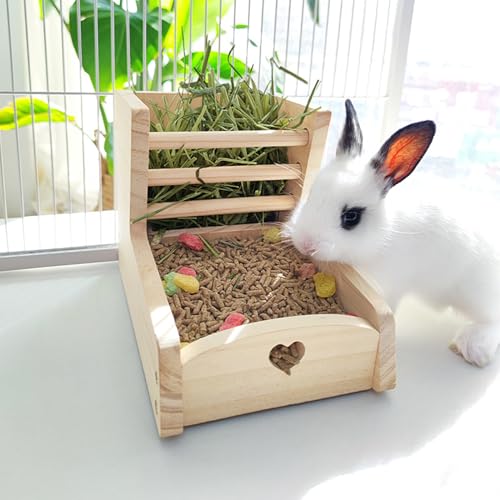 Mangeoire à foin lapin grande capacité pour cage propre