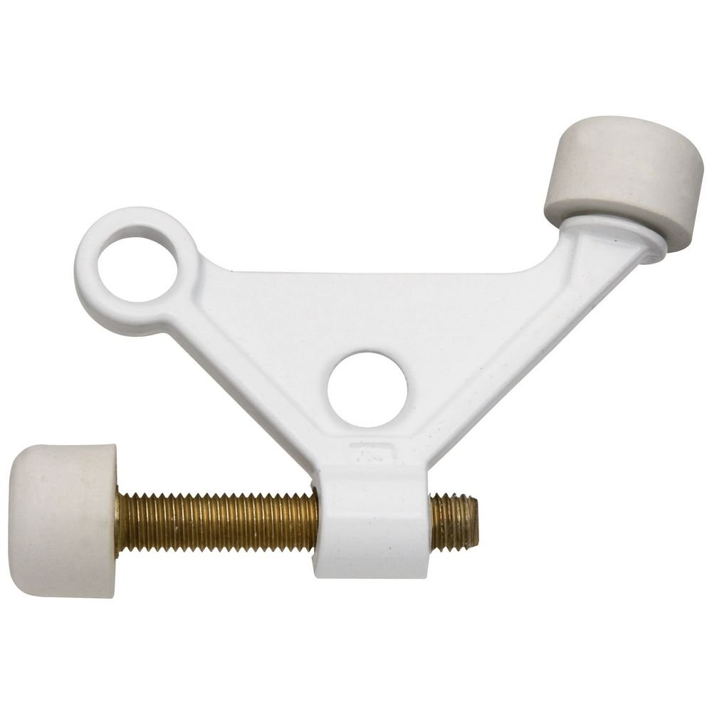 National Hardware N248-401 V234 Hinge Pin Door Stop in White