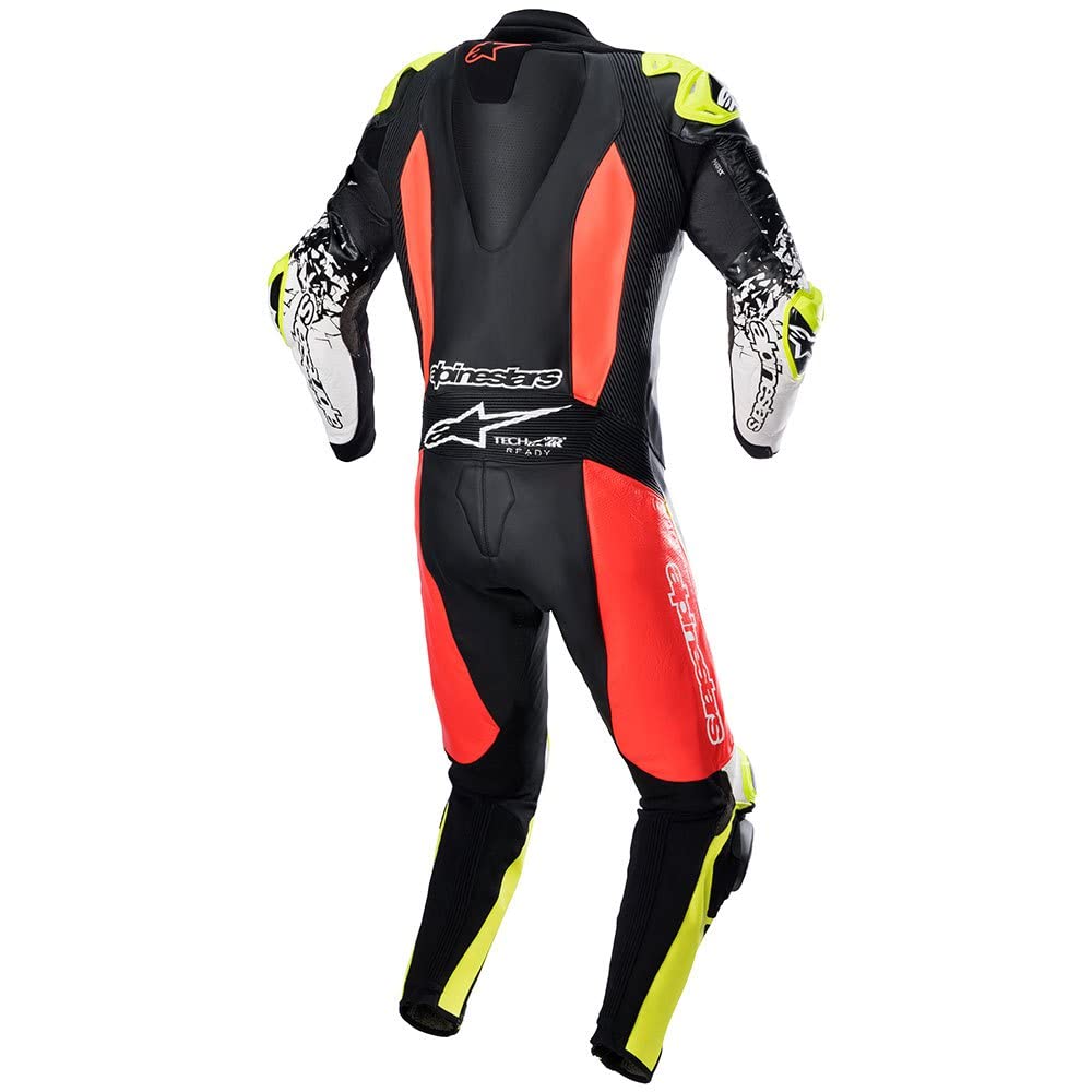Alpinestars GP Tech v4 One-Piece Leather Suit (Tech Air Compatible) (58) (Black/Red/Yellow)