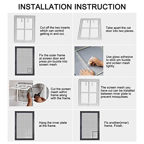 Smandy Pet Door, 3rd Versione aggiornata plastica