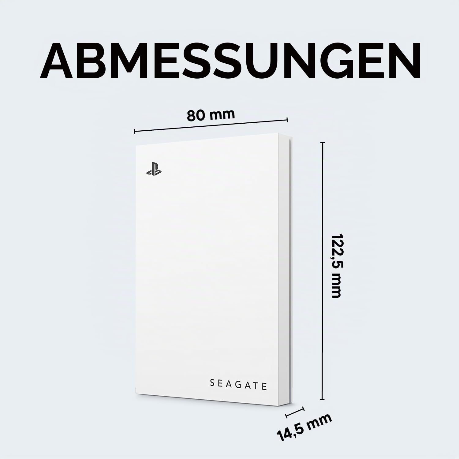 Seagate Game Drive STLV2000101 Externe Festplatte für PS5, 2 TB, USB 3.0, offizielles Lizenzprodukt, Blaue LED