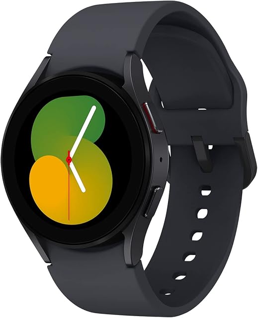 Samsung Galaxy Watch5 Smart Watch, Health Monitoring, Fitness Tracker, Long Lasting Battery, Bluetooth, 40mm, Graphite, UK Version