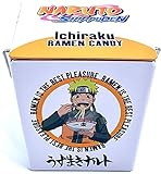 Boston America Naruto Shippuden Ichiraku Ramen Candy - Ramen Noodle Shapped Gummy Candy in Carry Out Shapped Collectible Tin - One (1) Tin - Fruit Punch Flavor