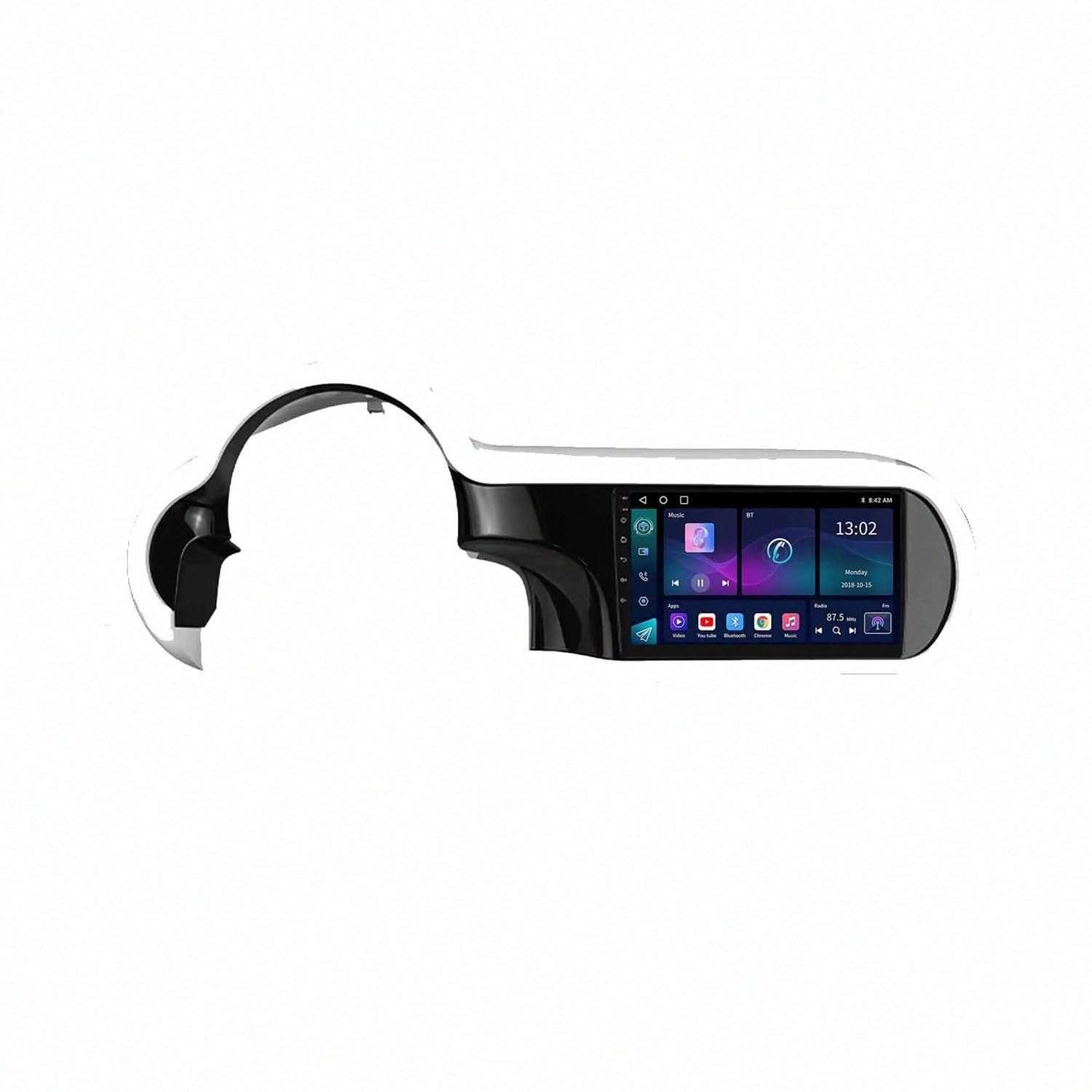 Car Stereo Carplay Radio de Coche para Renault Twingo Soporta Bluetooth, Control Volante, USB, WiFi, 4G, Mirror-Link, GPS Navegador/Radio FM, 4 Nuclear 2G+32G