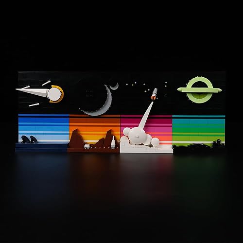 Miniatura 3 de Kit de luces LED para Tales of The Space Age 21340 - Solo incluye kit de luz, iluminación para Lego 21340 modelo de bloques de construcción