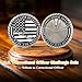 ASmileIndeep 20 Pcs Thin Gray Line Coin, Correctional Officer Silver Challenge Coins Honor Correctional Officers Gray Prison Police Coin Law Enforcement Appreciation Gifts