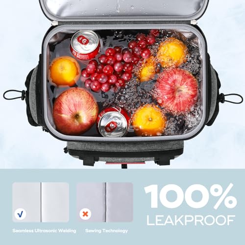 Image of Maelstrom 35 /50 Can Insulated Backpack Cooler, Leakproof Soft Lunch Ice Bag | Keeps Food Cold For 16h, Peva Liner, Durable Nylon, Ergonomic Padding. Perfect For Men, Women, Camping, Beach, Hiking, Travel