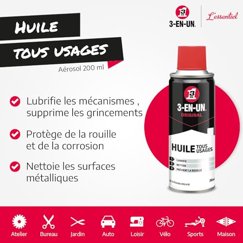 3 EN UN Huile Tous Usages aérosol 200 ml - vue 5