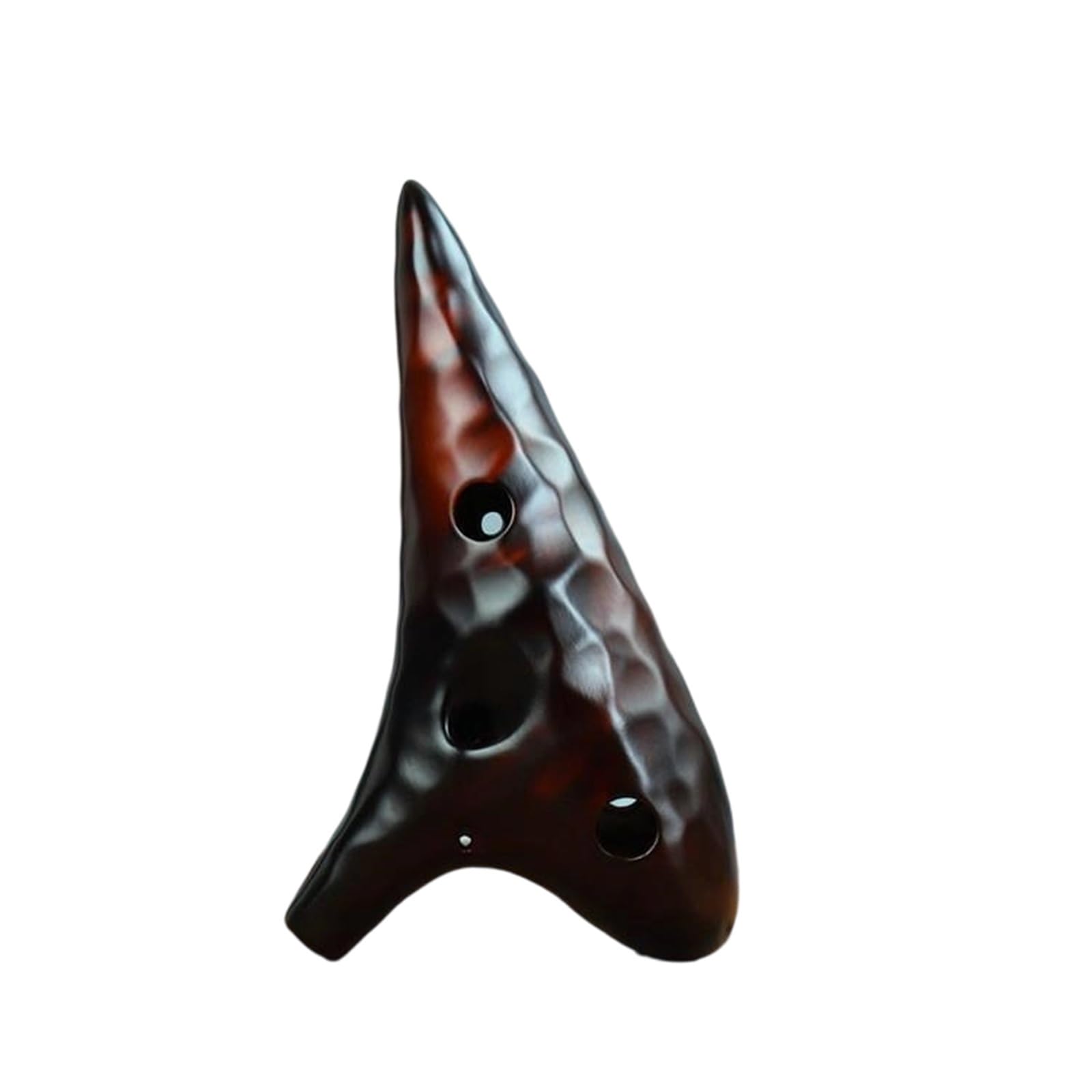 Pour Débutants ocarina Tutoriel Pour Débutant Sur Locarina Alto 12 Trous En Céramique Fumée Clé En Do Modèle Ondulé(3/4)