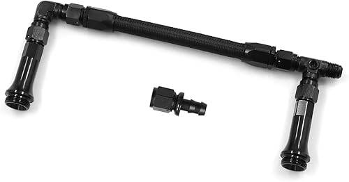 Miniatura 5 de Shkalacar Repuesto de línea de combustible de doble alimentación para carburador 4150 Holley 78 pulgadas -20 rosca, kit de línea de combustible de