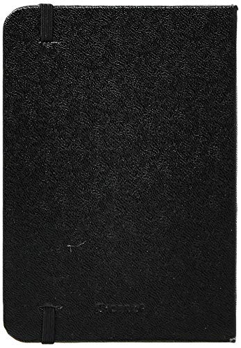 Cicero Clássica Caderneta Capa Dura de 160 Páginas, Preto, 9 x 13 cm