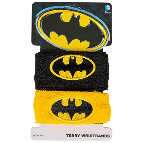 SuperHeroStuff Batman 813969 Batman Classic Symbol Wristbands, Pack of 2