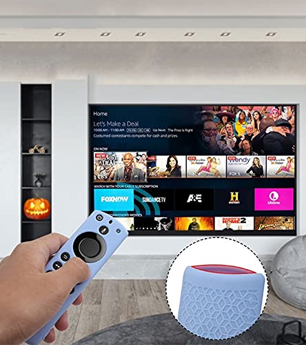 Cáscara Protectora del Control Remoto de Silicona para el Fuego de para Amazon TELEVISOR Cubierta Protectora Antideslizante de Stick 4K Antideslizante. (Color : Red)