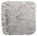 Brandsseller | Dekoracyjne futro | poduszka do siedzenia | dywan o wyglądzie futra | kwadratowy | jasnoszary