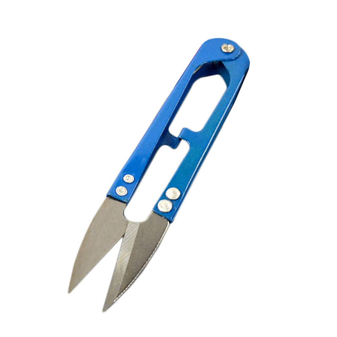 100 Paquetes Mini U Shape Bordado Hilo de coser Tijeras Pinzas para bricolaje Craft Thread Snips Cutters Útil para cortar costuras (100 paquetes)