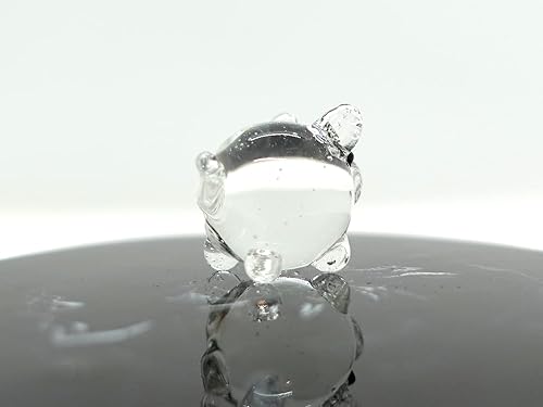 Miniatura 6 de Tiny Pig - Figura de cristal en miniatura Animal de vidrio soplado hecho a mano Bonita escultura de cerdo coleccionable Regalo de decoración para