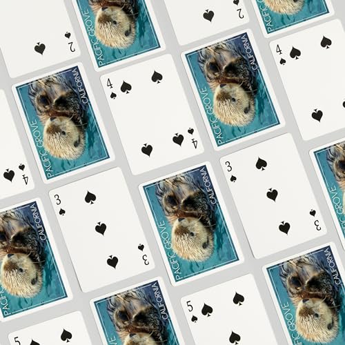 Baraja de 52 cartas Poker Pacific Grove Sea Otter miniatura 4