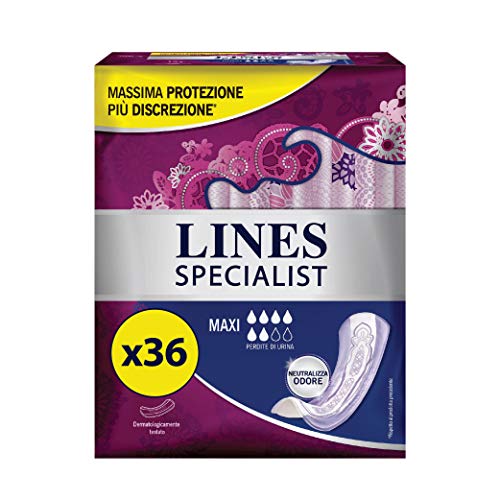 Lines Specialist Maxi, 36 Assorbenti per Incontinenza Donna