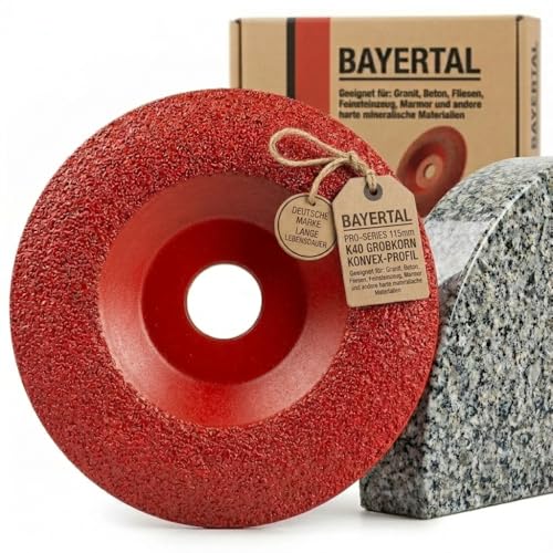Disque à meuler diamanté bombé 115 mm pour granit et marbre