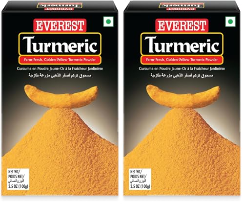 Image of Everest Turmeric Powder -200gm | Pure, Fine-Ground Haldi with Bright Natural Yellow Colour & Rich Aroma | Essential Haldi Powder for Everyday Indian Cooking (Pack of 2)