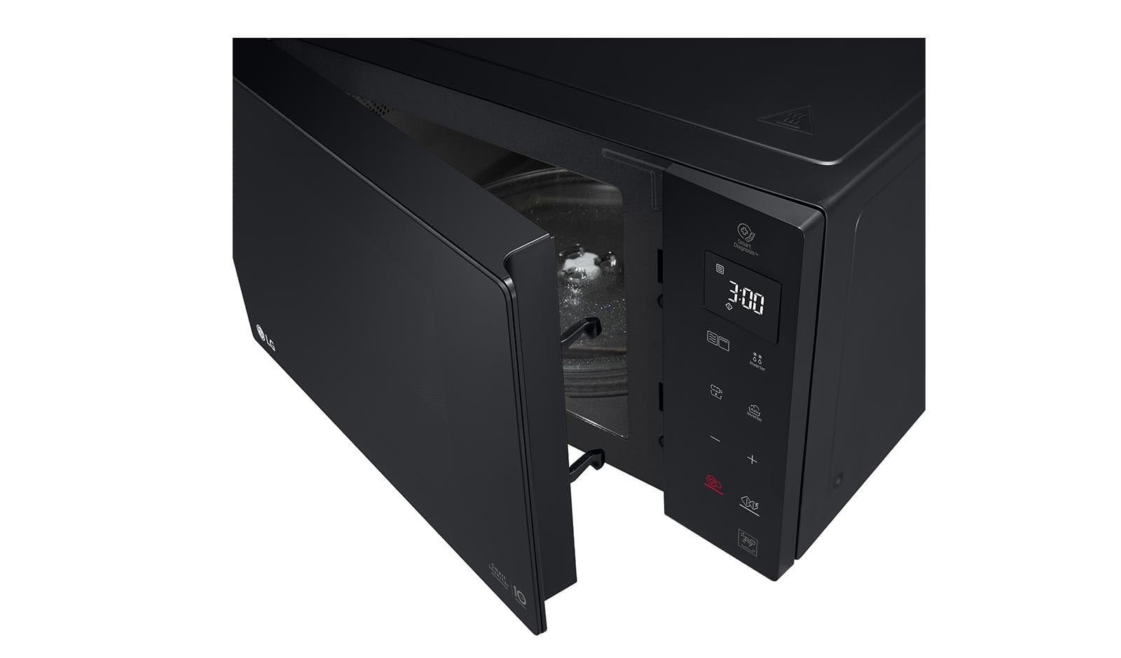 LG MH6535GIB Forno Microonde Smart Inverter con Grill al Quarzo, 25 Litri, 1150 W, Programmi Automatici, 5 Livelli di Potenza Regolabili - Nero Fumè