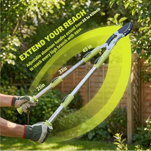 Tijeras de poda BeBecome 25"-43" para ramas, acero miniatura 2