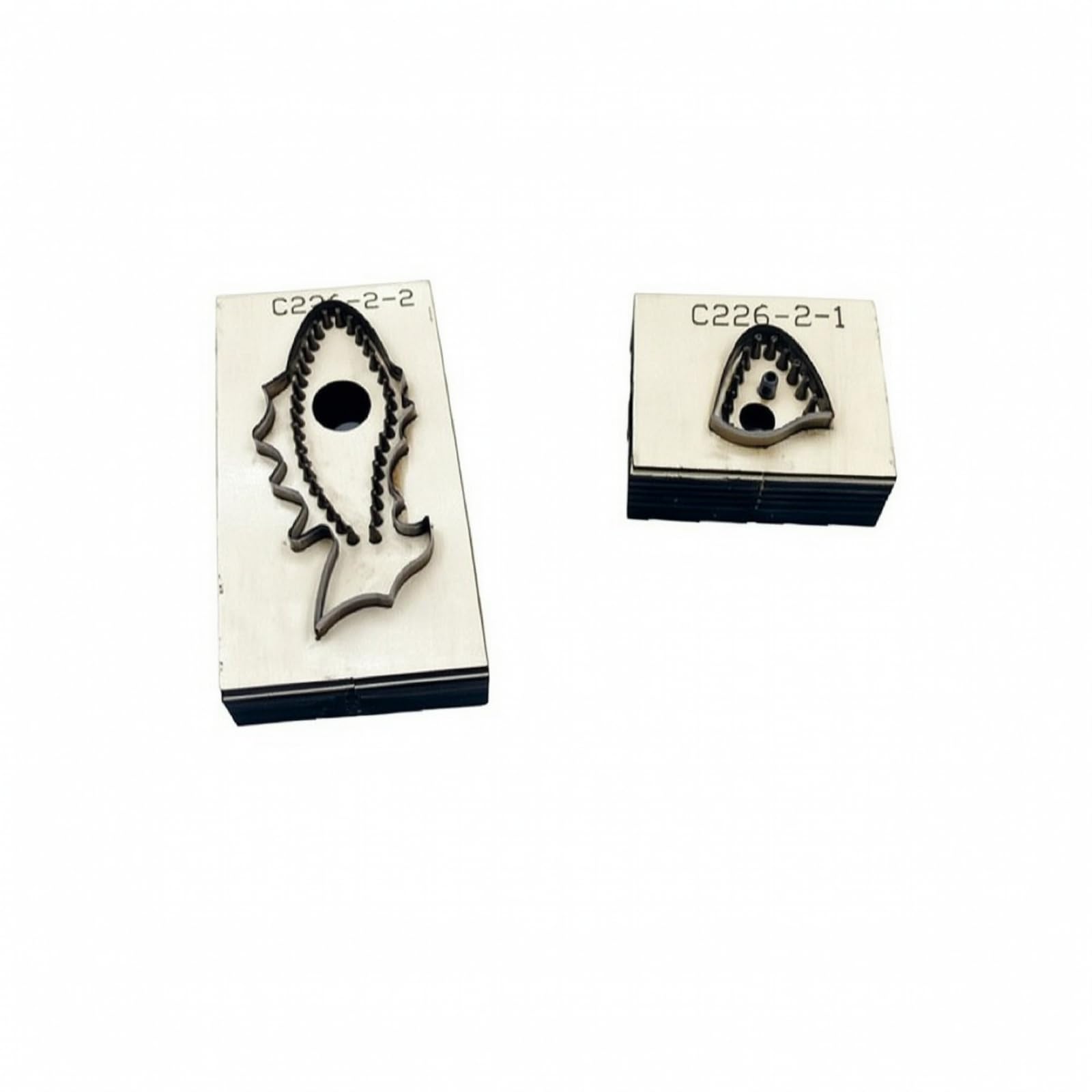 2 Piezas Troquel Corte para cortante, Troquel Corte con Base, Manual, Punzón, para Marroquinería