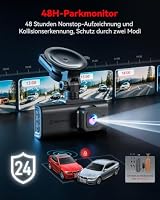 REDTIGER F7N Touch 4K STARVIS 2 Dashcam Auto Vorne Hinten, Sprachsteuerung – Ansicht 7