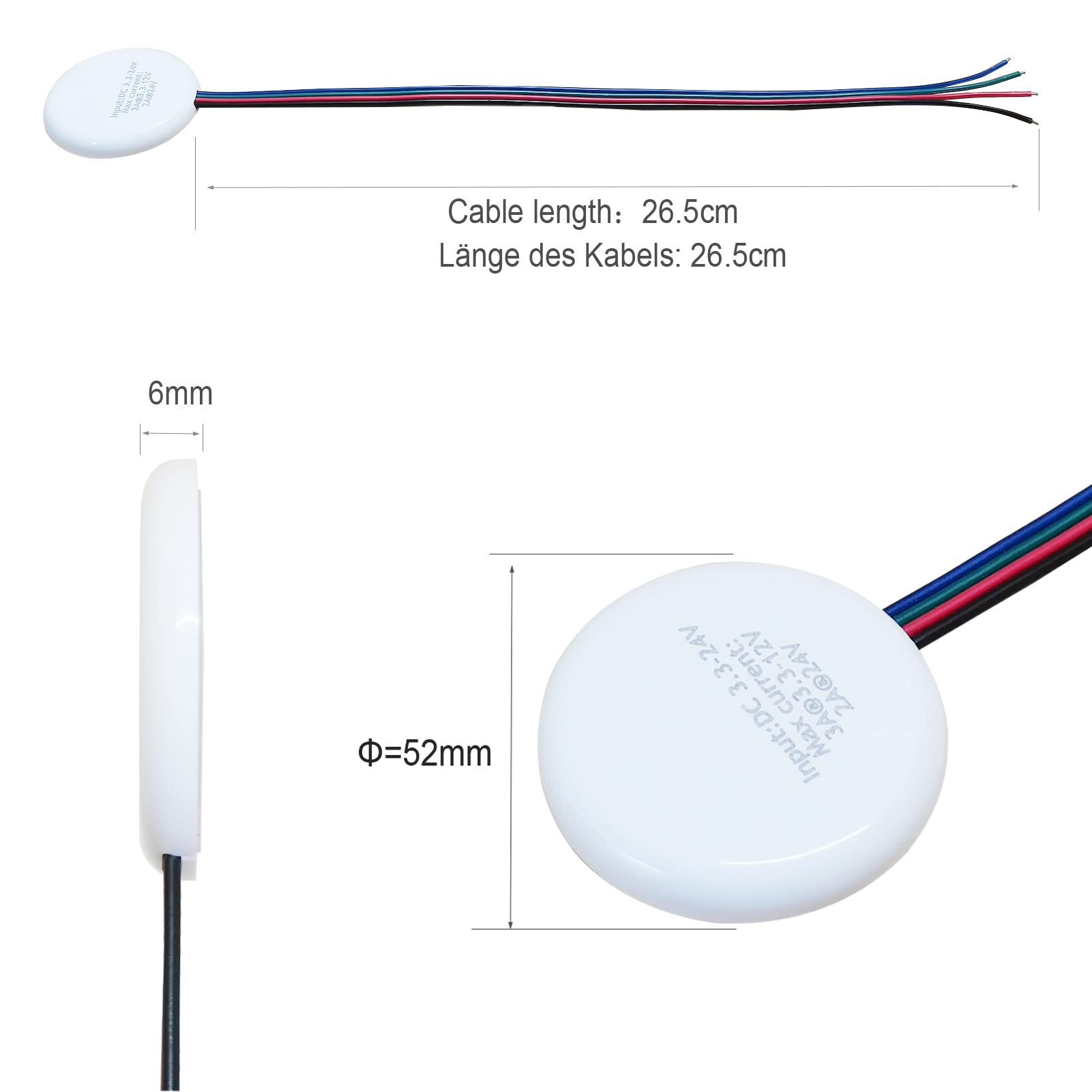 VERBORGEN LED-AANRAAKSCHAKELAAR VOOR MEUBELPANEEL - 12V/24V kopen