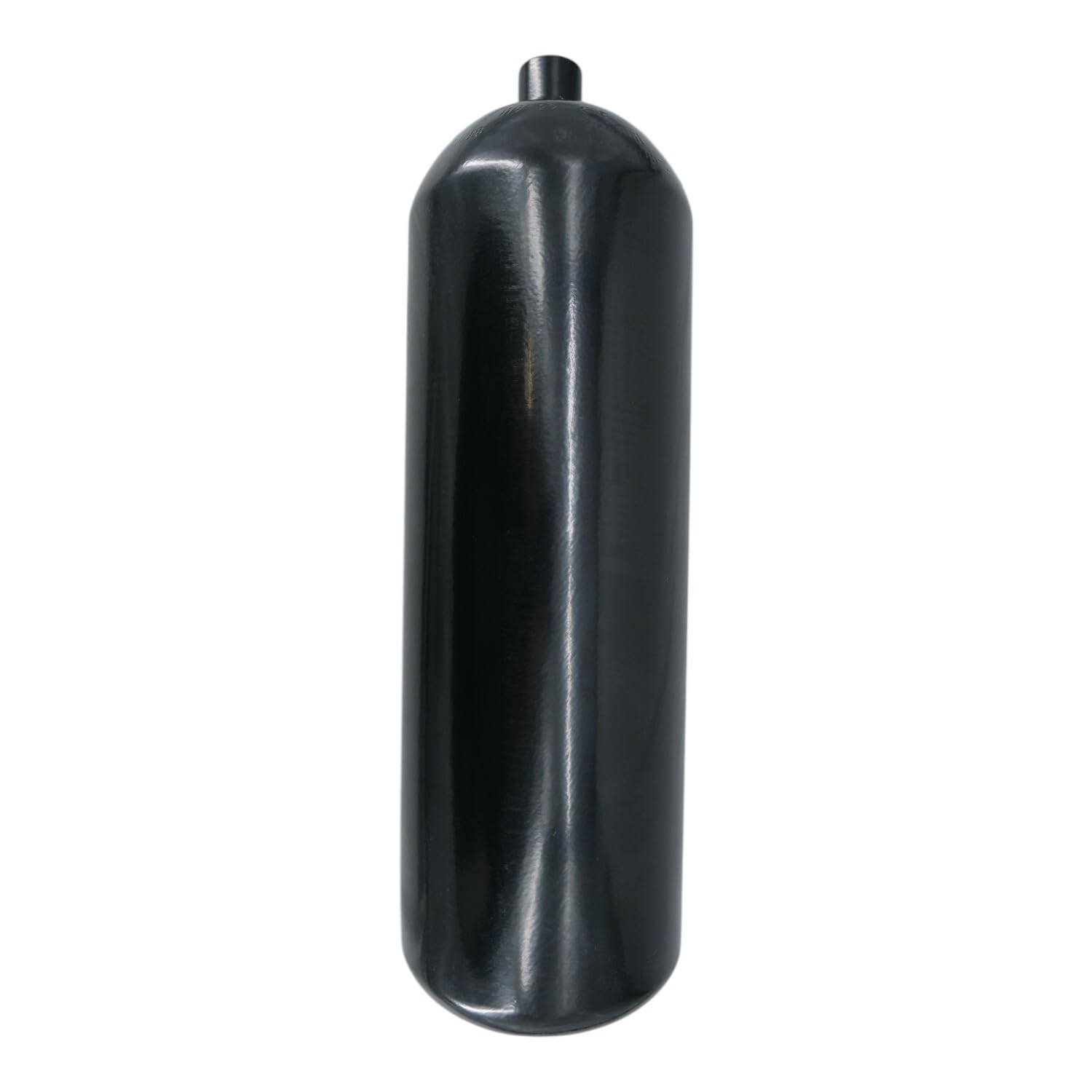 Stahlflasche/Tauchflasche 10 Liter 232 bar 171mm M25x2 ohne Ventil schwarz