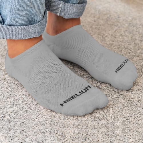 Image of HEELIUM Bamboo Ankle Socks for Men & Women | Ultra-Soft, Odour-Free, Thin & Breathable | 3X Softer than Cotton | Sizes - M (UK 4-8) & L (UK 9-13)