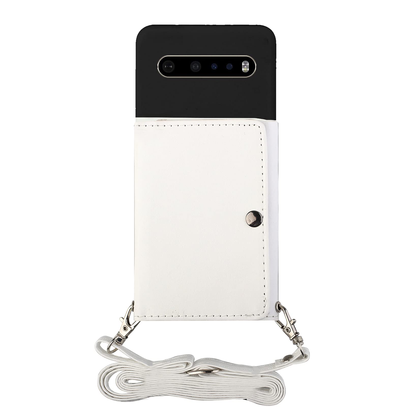 Amazon.com: Shinyzone Lanyard Phone Case for LG V60 ThinQ,Crossbody Wallet  Case with Strap for Women,PU Leather Flip Cover with Credit Card Holder  Silicone Gel Soft Back Case,White : Everything Else