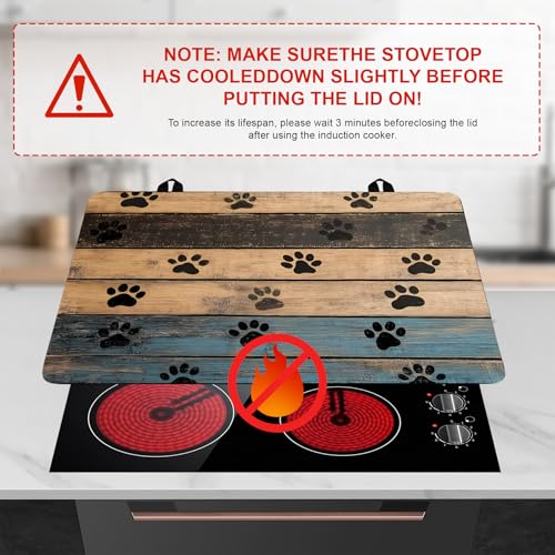 Image of Stove Top Cover Retro Flower Gas Stove Top Cover for Home Decoration Kitchen Pad Non-Stick Washable Cooktop Covers Countertop Protector Keep Stove Clean 28 inchx20 inch (Texture-1)