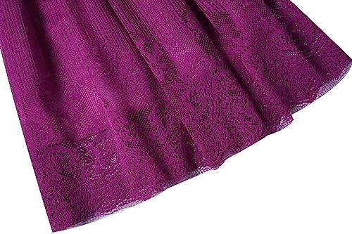 Bonny Billy Girl's Classy Embroidery Lace Maxi Flower Girl Dress4