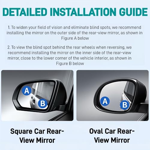 Miroir d'angle mort en verre HD pour Mitsubishi Space Star rétroviseur étanche - 8
