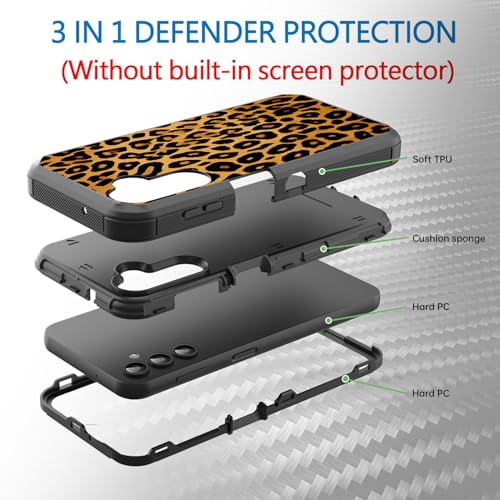 Coque pour Galaxy A25 5G 6,5" antichoc 3 couches motif léopard 2023