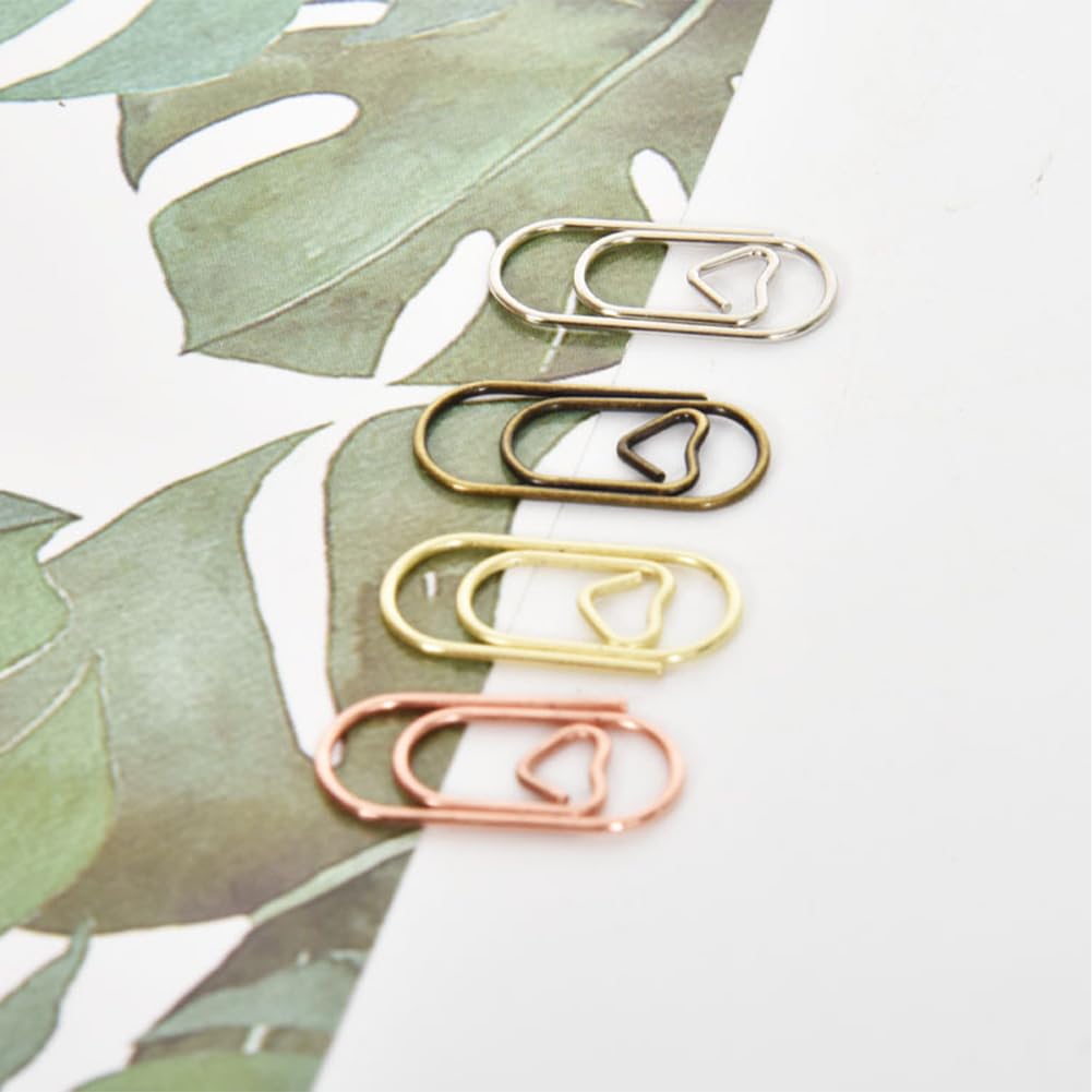 160Pcs Small Paper Clips,Metal Paper Clips Bookmarks - Image 3