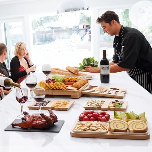 Cheese Charcuterie Board and Platter Set