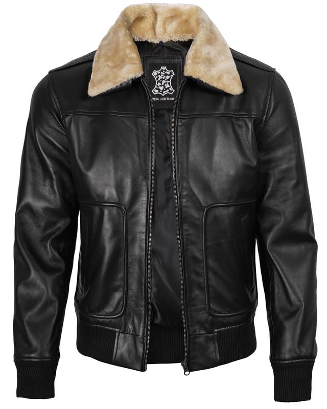 Image of Real Leather Jacket Men - Lamskin Leather Jacket for Mens
