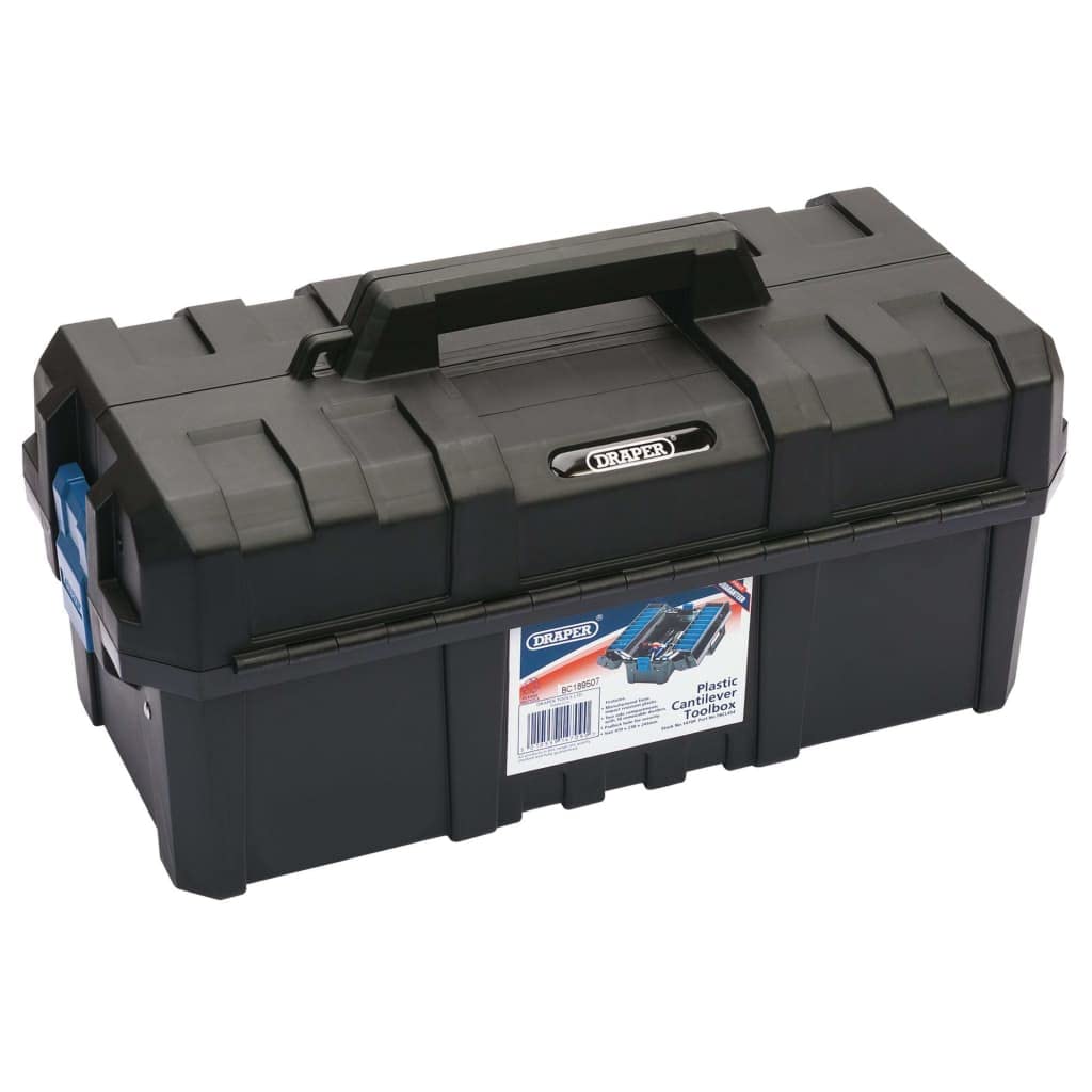 Draper 14709 Skrzynka narzędziowa na wsporniku, czarna, 454 mm