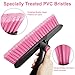 SEAAES 44 Inch Ice Scraper and Snow Brush for Car Windshield, Extendable Snow Removal Brush with Foam Grip for Truck SUV Vehicle Window - Pink