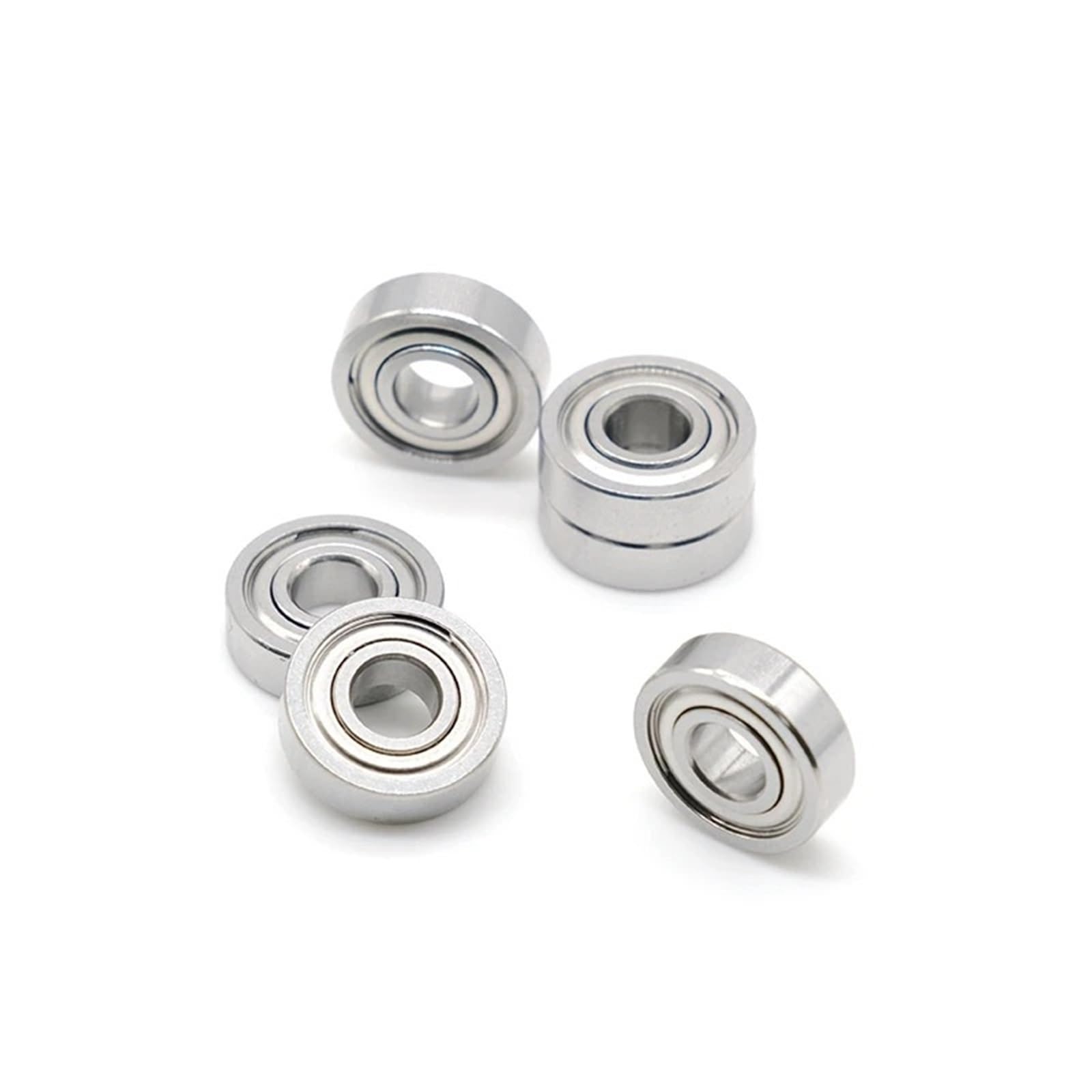 10 rodamientos de bolas de acero inoxidable S 695 ZZ, 5 x 13 x 4 mm, ABEC-9